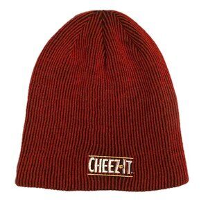 Rare Cheez-it Red Blue Striped Knit Hat Cap OSFM